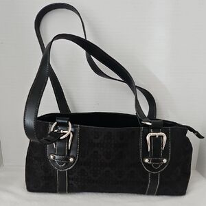 Croft & Barrow | Women's Stylish Black Fabric Body Shoulder Bag